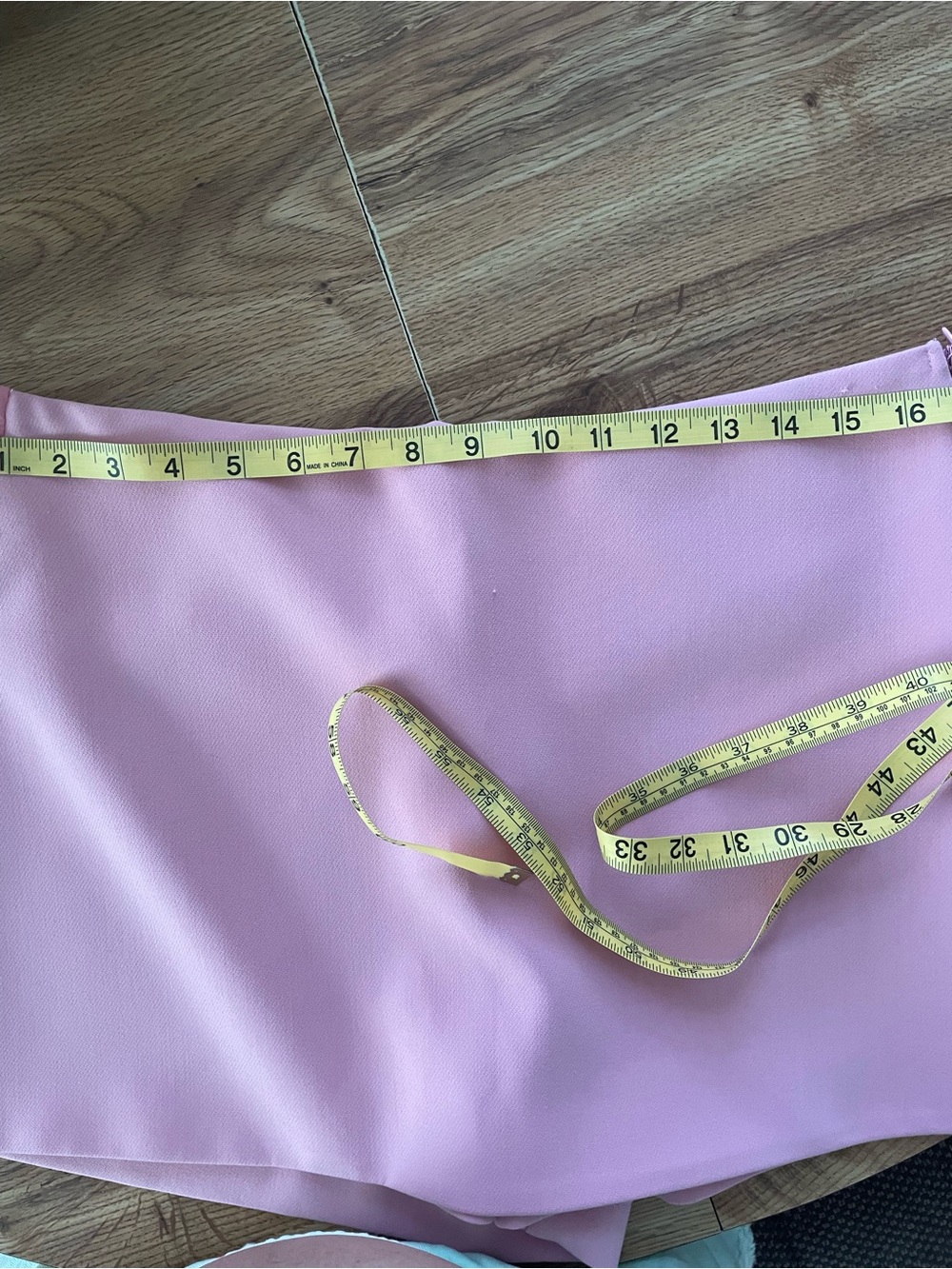 Zara Pink Mini Skort - Structured A-Line - Picture 3 of 4